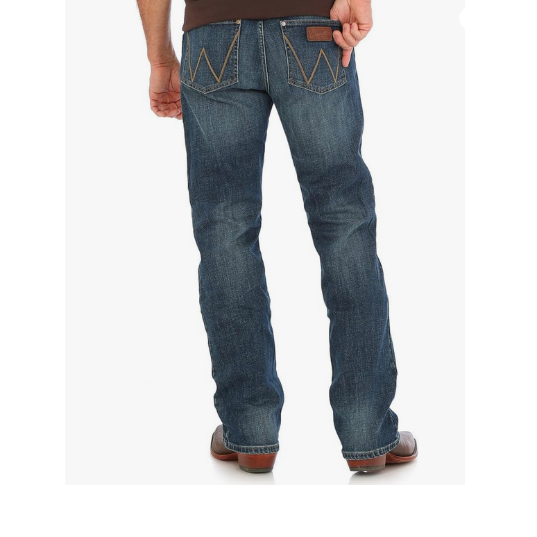 Джинсы Big&Tall Wrangler Retro Slim Fit Bootcut Jean in Blue Джинсы Big&Tall Wrangler Retro Slim Fit Bootcut Jean in Blue