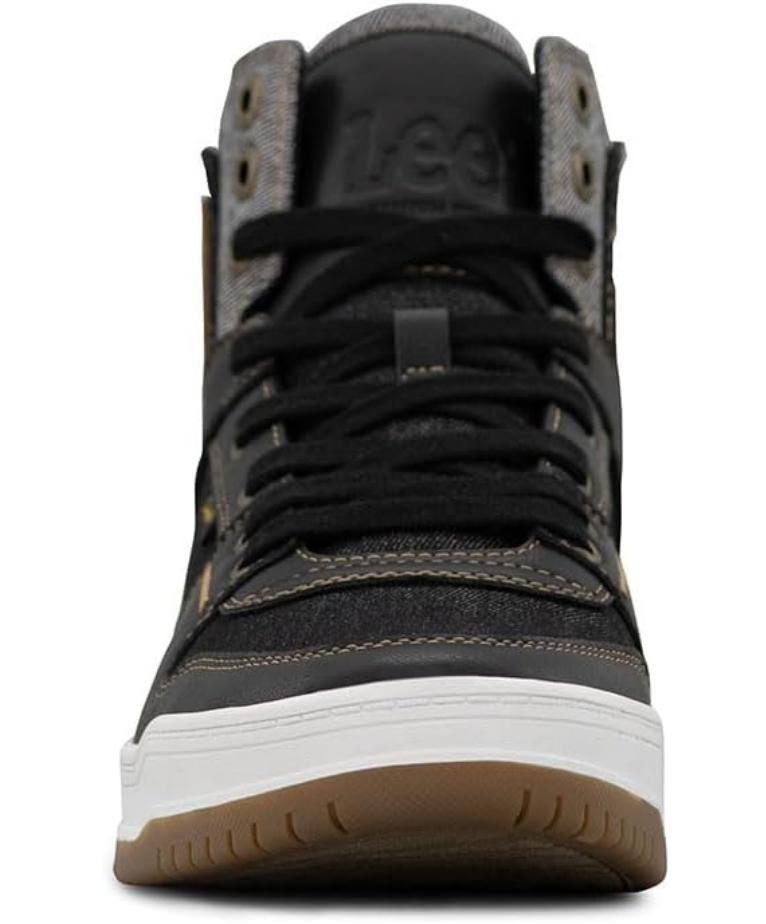 Lee Men's Daybreaker Hi Sneaker in Black Denim Lee Men's Daybreaker Hi Sneaker in Black Denim
