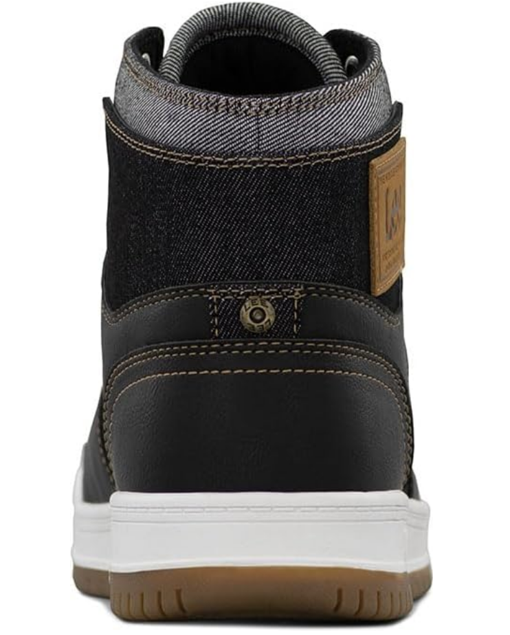 Lee Men's Daybreaker Hi Sneaker in Black Denim Lee Men's Daybreaker Hi Sneaker in Black Denim