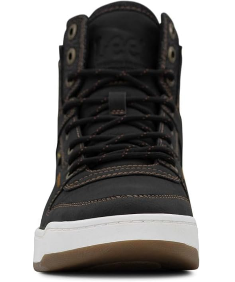 Lee Men's Daybreaker Hi Sneaker in Black&British Tan Lee Men's Daybreaker Hi Sneaker in Black&British Tan
