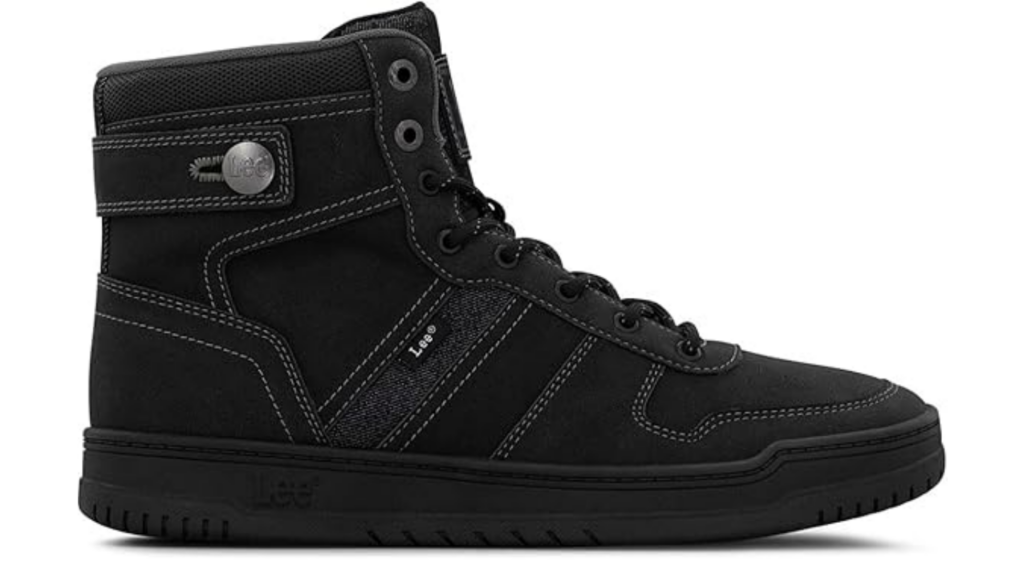 Lee Men's Noah Hi Sneaker in Black Lee Men's Noah Hi Sneaker in Black