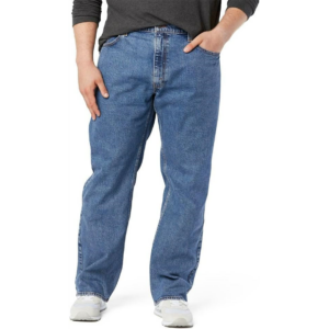 Levi Strauss Signature Gold Men's Relaxed Fit Flex Jeans in Medium Indigo Flex Levi Strauss Signature Gold Men's Relaxed Fit Flex Jeans in Medium Indigo Flex